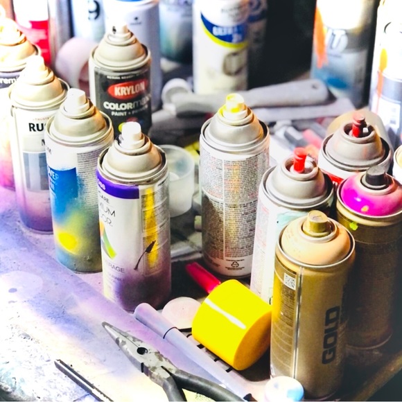 LORELEI | 11 x 17 | DANIEL ARNOLD Original Purple Spray Paint Artwork STL 2022 - Picture 8 of 9